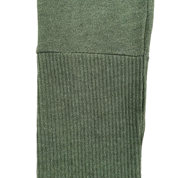 American Eagle Outfitters Military Green High Waisted Ribbed Leggings - Picture 2 of 7